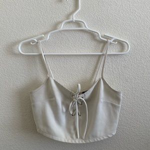 White crop top